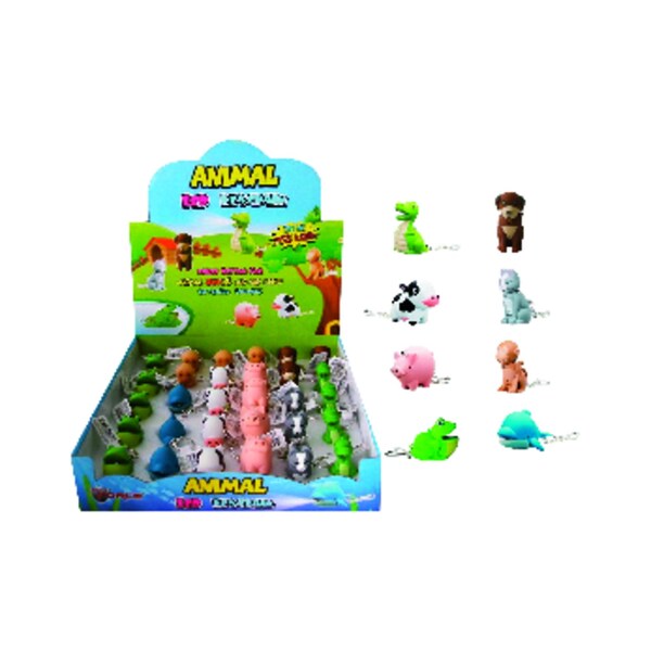 Diamond Visions Diamond Visions Rubber Assorted LED Key Chain 08-1051 - main